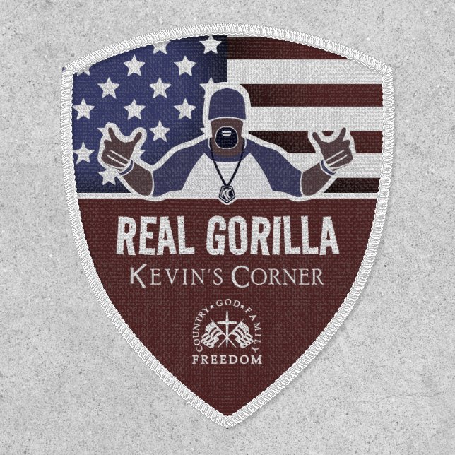Kevin's Corner | US flag | Real Gorilla | Emblem Patch (Front)