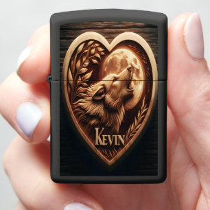 Kevin's Moonlight Howl Zippo Lighter