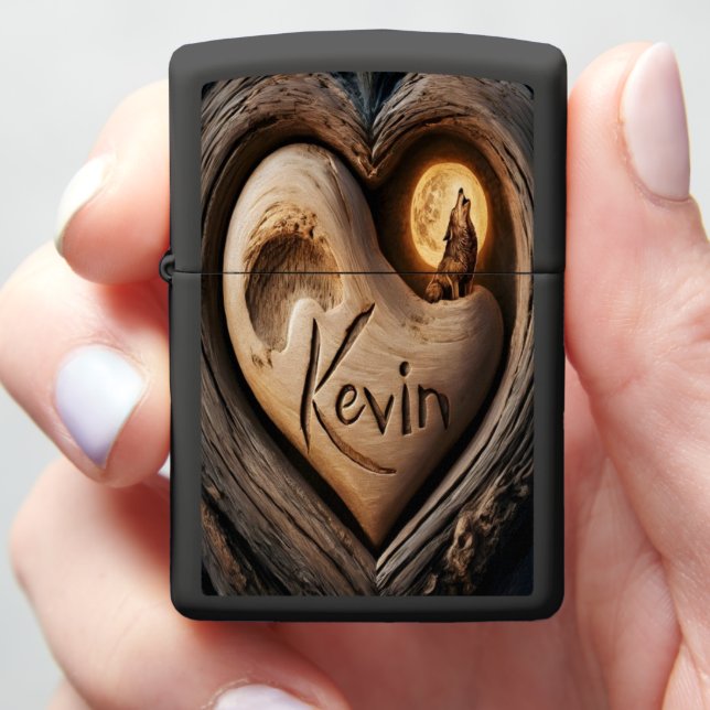 Kevin's Moonlit Howl Zippo Lighter (In Hand)
