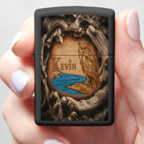 Kevins Owl  River Zippo Lighter