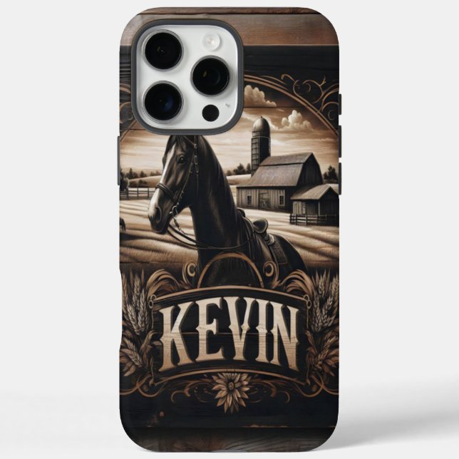 Kevin's Rustic Farm Sign Case-Mate iPhone Case (Back)