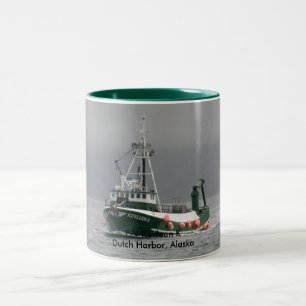 Kevleen K, Crab Boat in Dutch Harbor, Alaska Two-Tone Coffee Mug