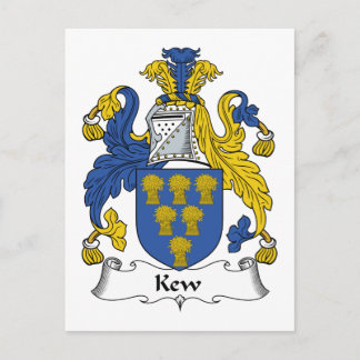 Kew Family Crest Postcard