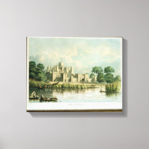 Kew Palace as seen from Brentford, engraved by Tho Canvas Print