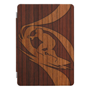 Kewalos Hawaiian Surfer Faux Wood iPad Smart Cover