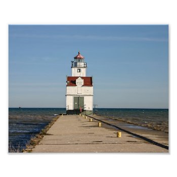 Kewaunee Lighthouse - Lake Michigan Photo Print by nikkilynndesign at Zazzle