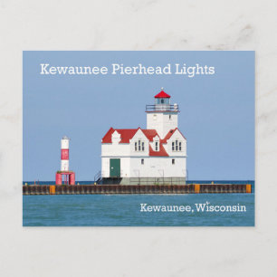 Kewaunee Pierhead Lights Post Card