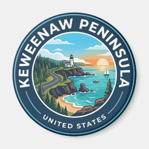 Keweenaw Peninsula Michigan Magnet