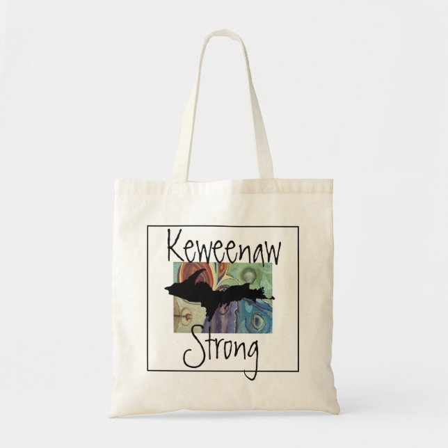 keweenaw strong agate tote bag (Front)