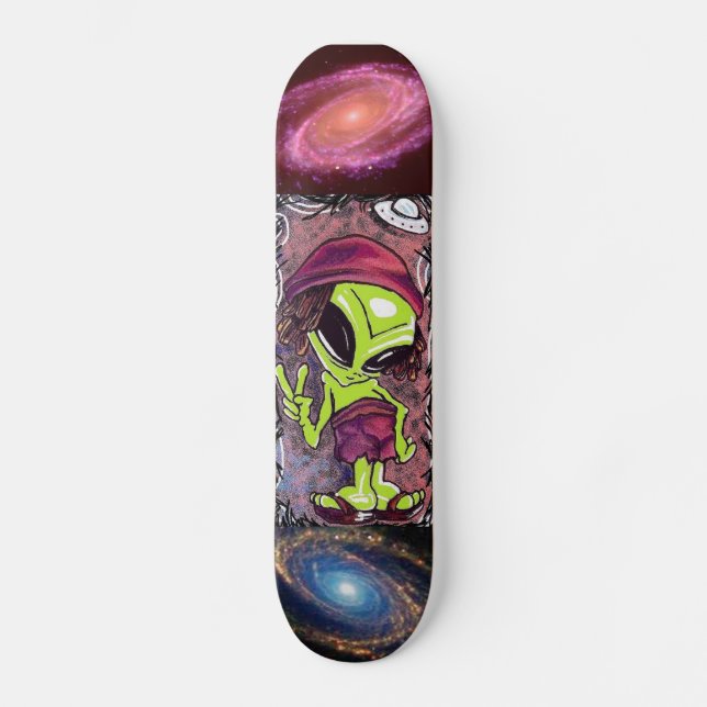 Kewl Alien Skateboard Deck (Front)