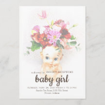 Kewpie Baby Shower Invitation