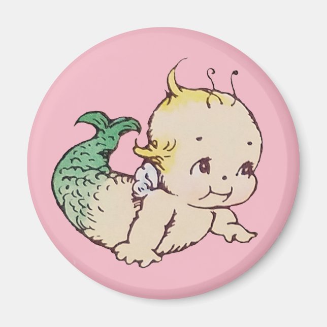 Kewpie Mermaid Magnet (Front)