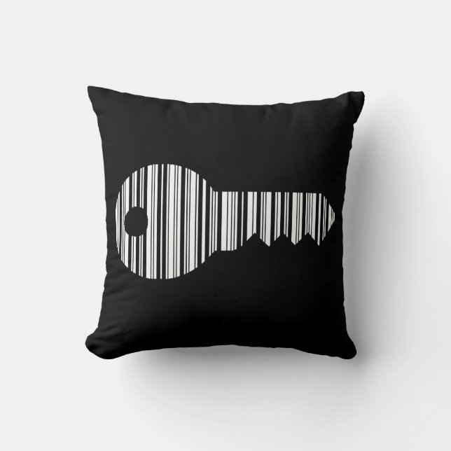 KEY BAR CODE Keys Barcode Pattern Design Throw Pillow (Front)