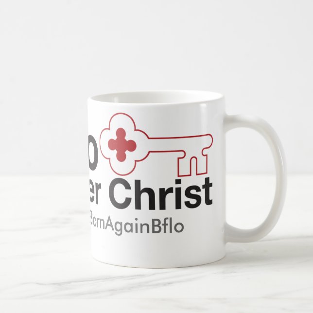 Key Bflo Center Christ Trucker Hat Coffee Mug (Right)