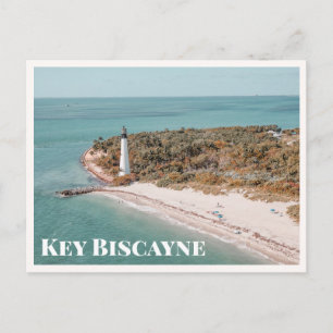 Key Biscayne Florida Cape Lighthouse Photo Postcard