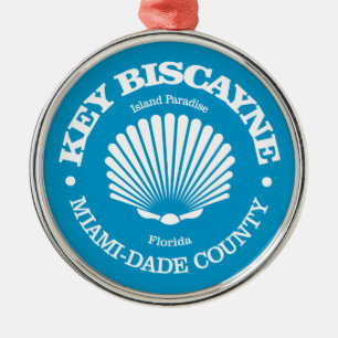 Key Biscayne (seashell) Metal Ornament