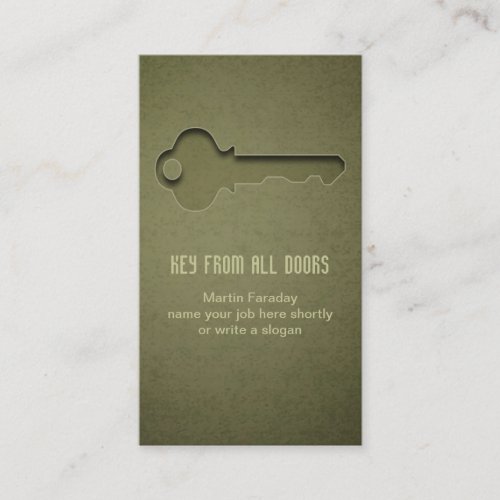 key business card