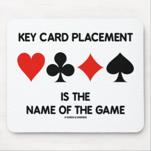Key Card Placement Is The Name Of The Game Bridge Mouse Pad