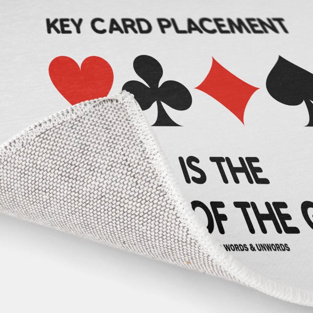 Key Card Placement Is The Name Of The Game Bridge Rug (Indoor)