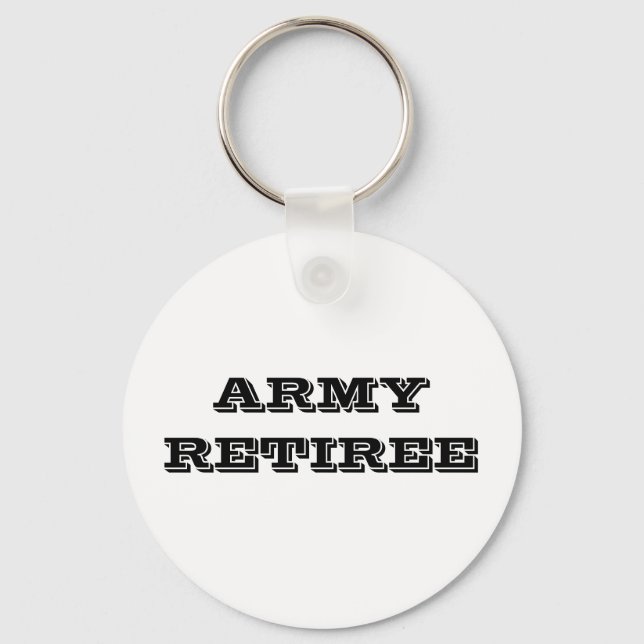 Key Chain Army Retiree (Front)