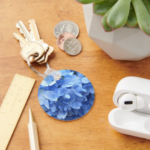 Key Chain - Basic - Blue Hydrangea