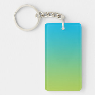 Key Chain: BLUE GREEN OMBRE Keychain