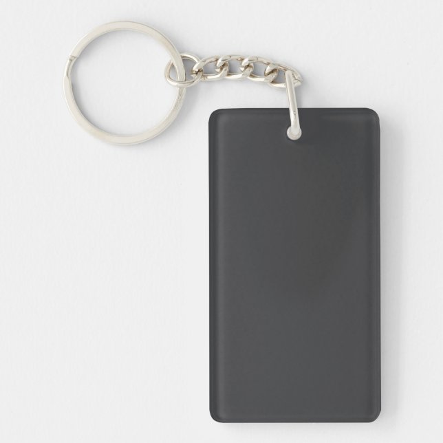 Key Chain: CHARCOAL GRAY COLOR Keychain (Front)