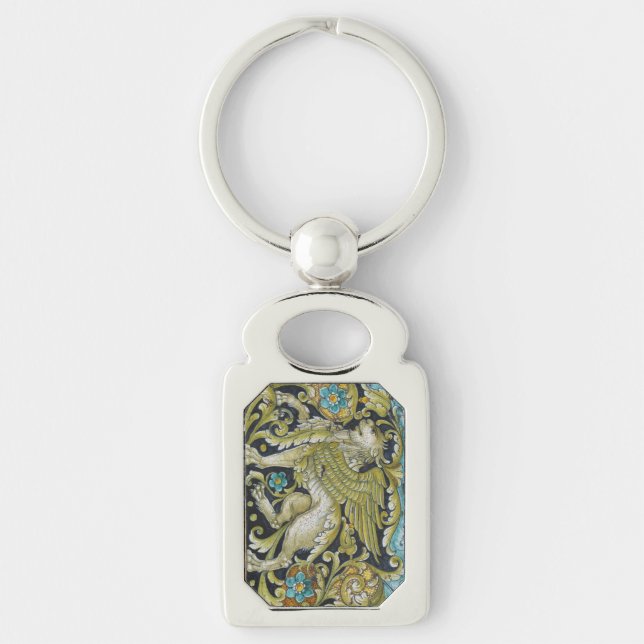 Key Chain--Deruta Tile Lion Keychain (Front)