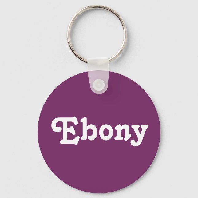 Key Chain Ebony (Front)
