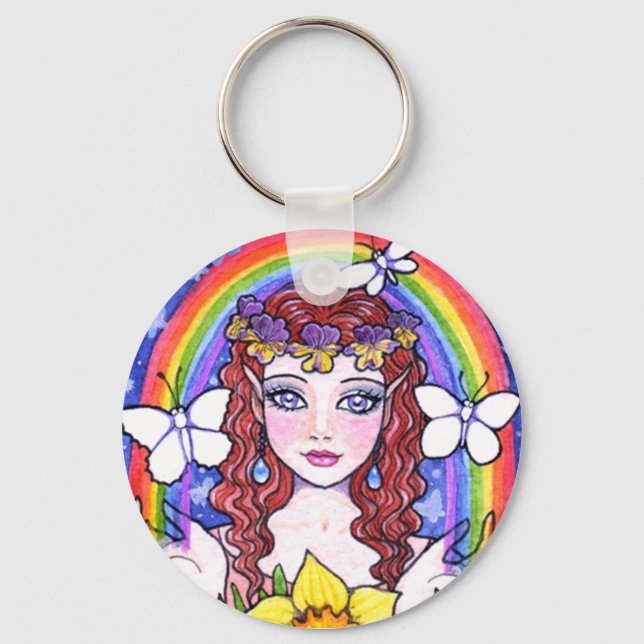 Key Chain Flower Fairy Fantasy by Ann Howard (Front)