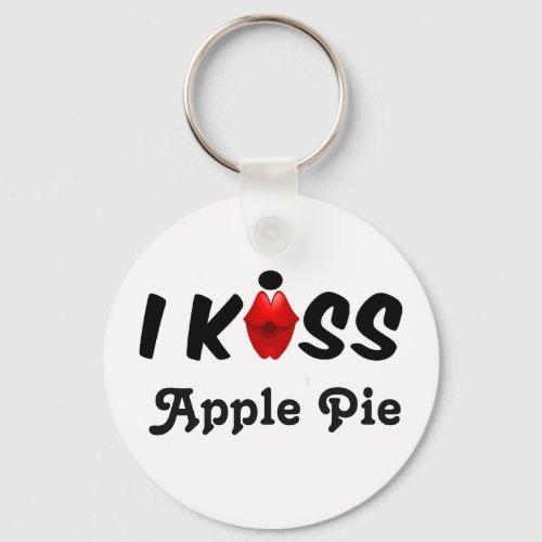 Key Chain I Kiss Apple Pie