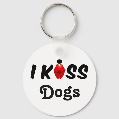 Key Chain I Kiss Dogs