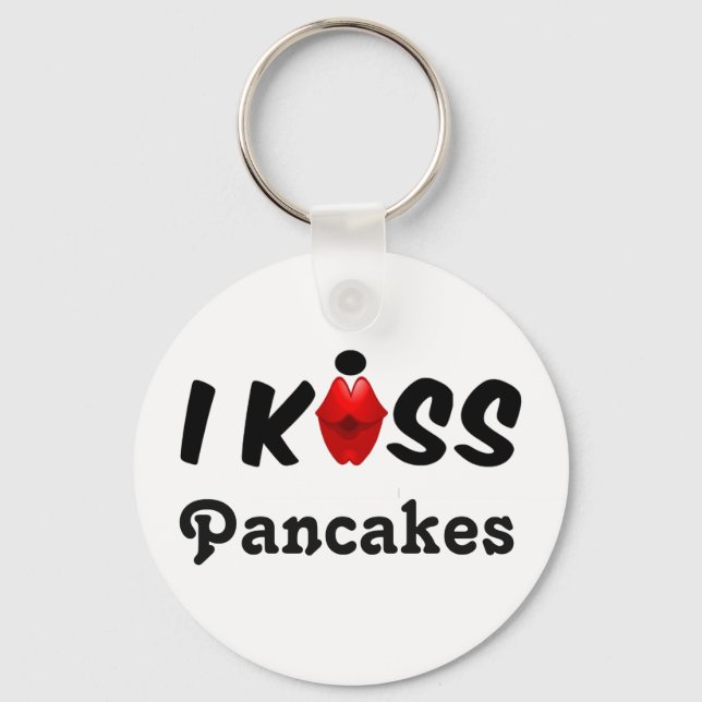Key Chain I Kiss Pancakes (Front)