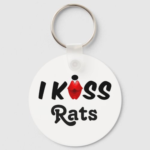 Key Chain I Kiss Rats
