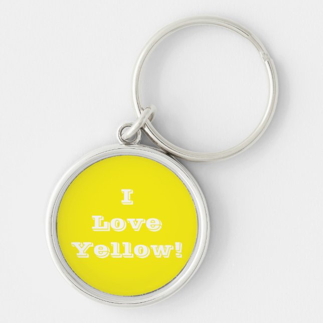 Key Chain I Love Yellow (Front)