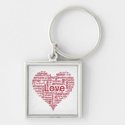 KEY CHAIN I LOVE YOU  IN MANY LANGUAGES