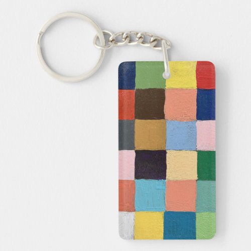 Key Chain in Funky Squares