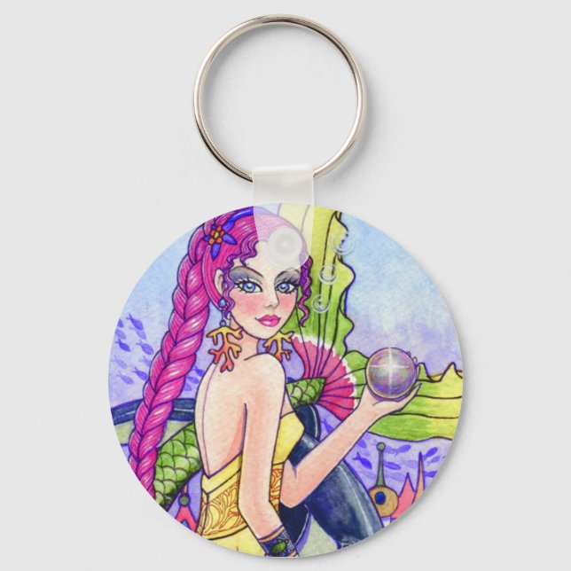 Key Chain Mermaid Fairy Fantasy by Ann Howard (Front)