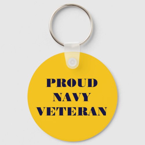 Key Chain Proud Navy Veteran