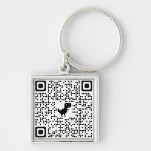 Rick Roll Meme QR Code Prank Rick Astley QR Code Keychain 