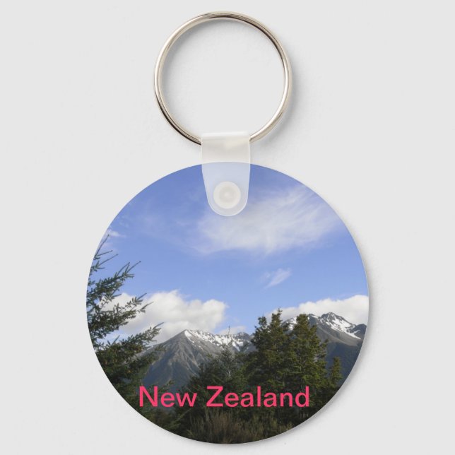 KEY CHAIN - Snow capped Mountains (Front)