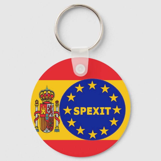 Key Chain Spain Flag EU Spexit (Front)