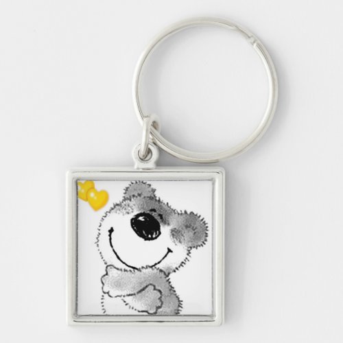 KEY CHAIN TEDDY BEAR AND HUGS