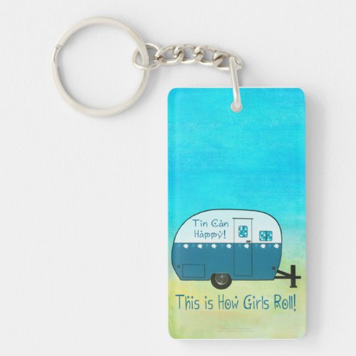 KEY CHAIN  Vintage Camper  Personalize It