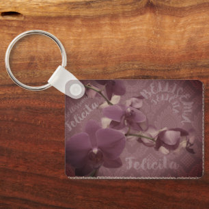 Key chain vintage floral