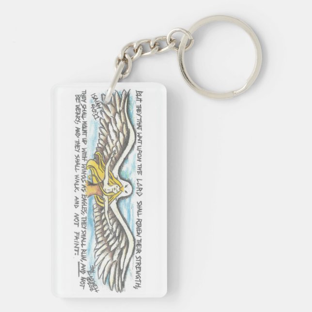 Key Chain with encouraging scripture (Back)