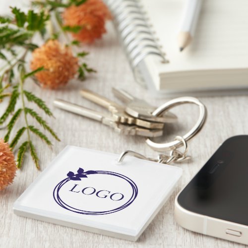 Key Chain with logo and text