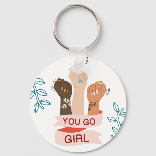 Key Door _ You Go Girl Keychain