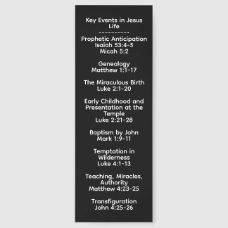 Key Events in the Life of Christ Bookmarks
