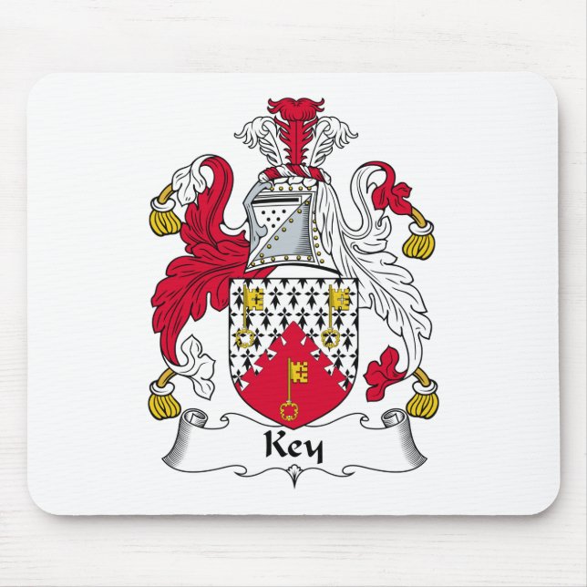 Key Family Crest Mouse Pad (Front)